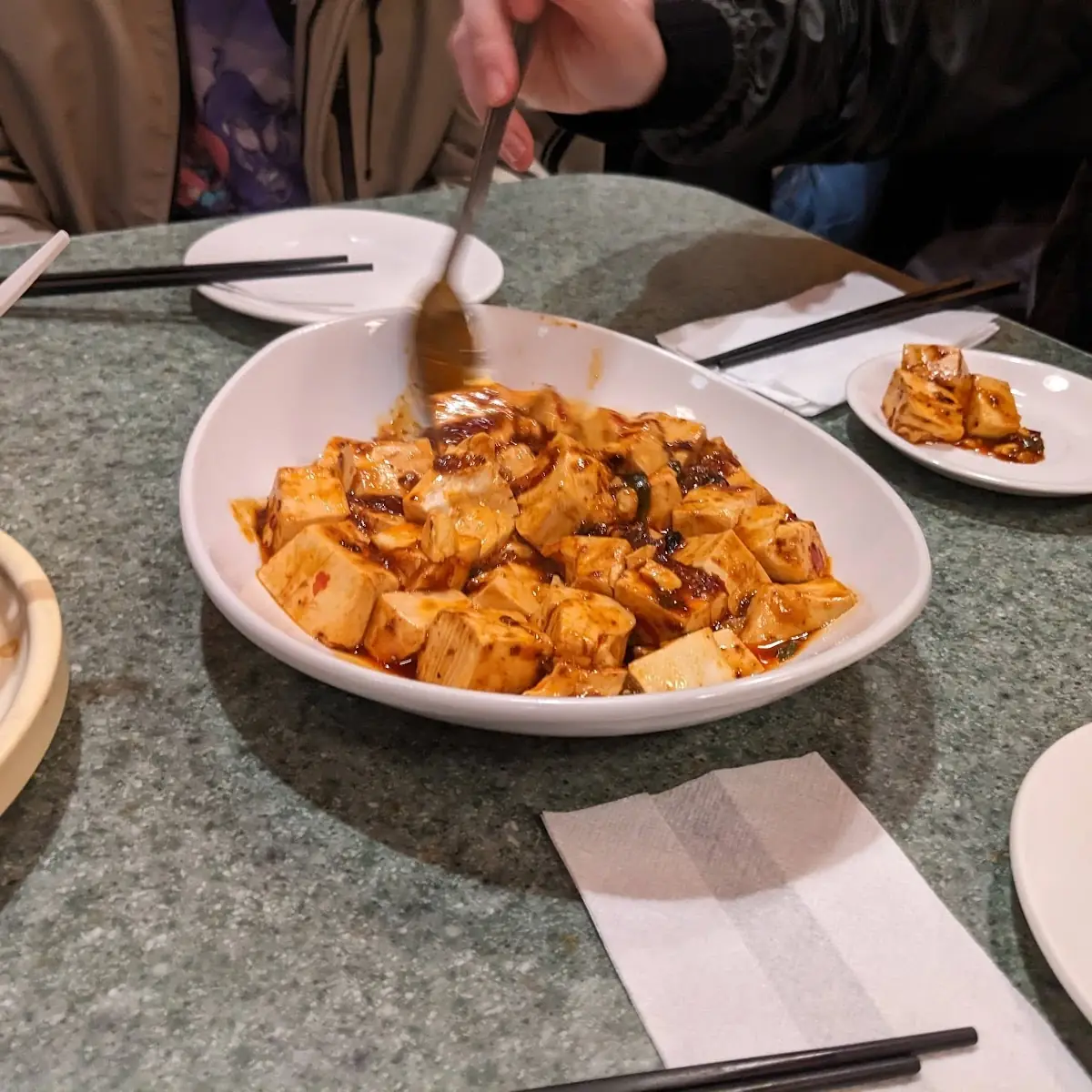 vegetarian mapo tofu 素菜麻婆豆腐